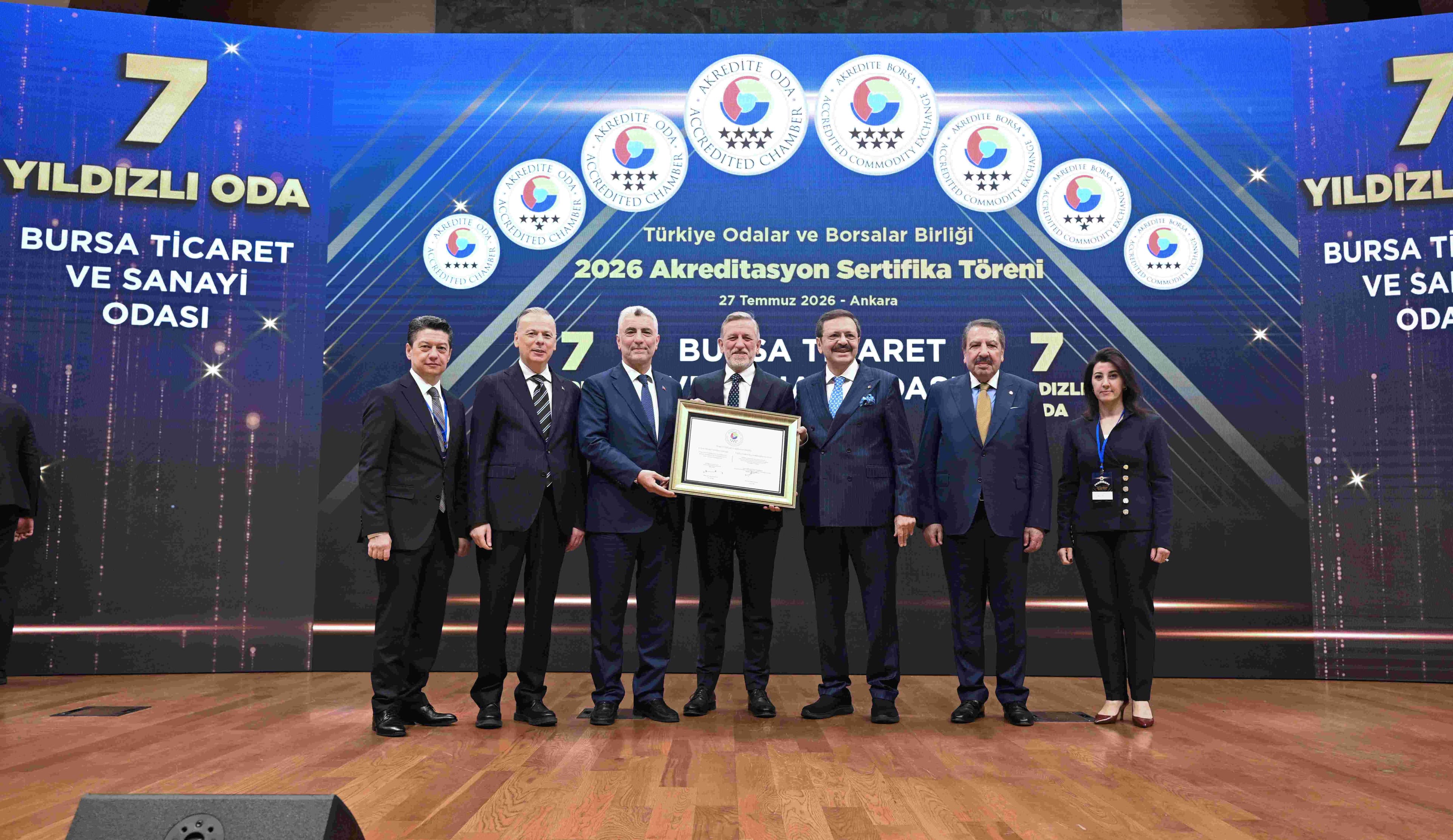 BTSO’ya 7 Yıldızlı Tescil